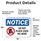 Signmission Do Not Place Used Oil Here, 14 in W x Rectangle, Vinyl Decal OS-2PACK-NS-D-1014-L-15475 - alternate 2